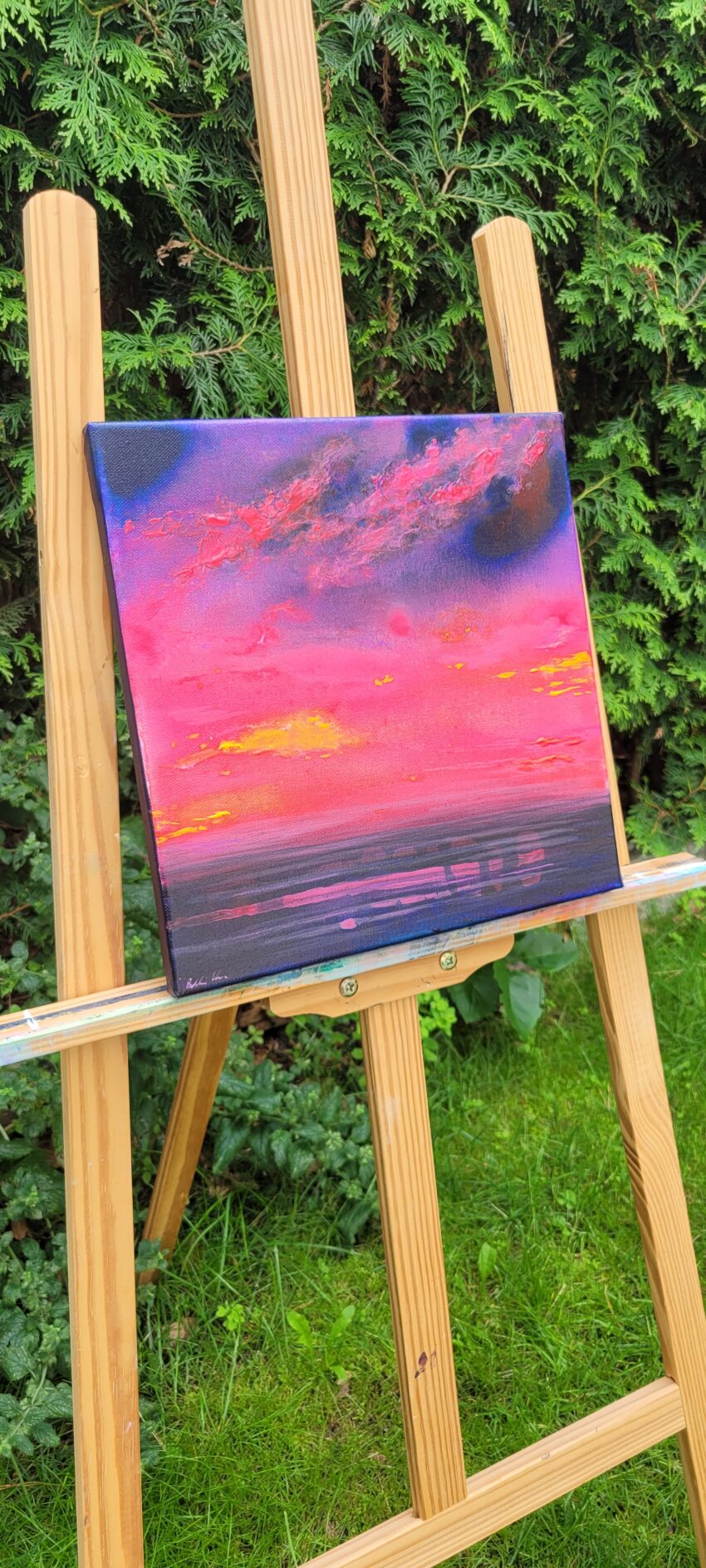Sonnenuntergang am Meer in Pink & Lila - Image 9