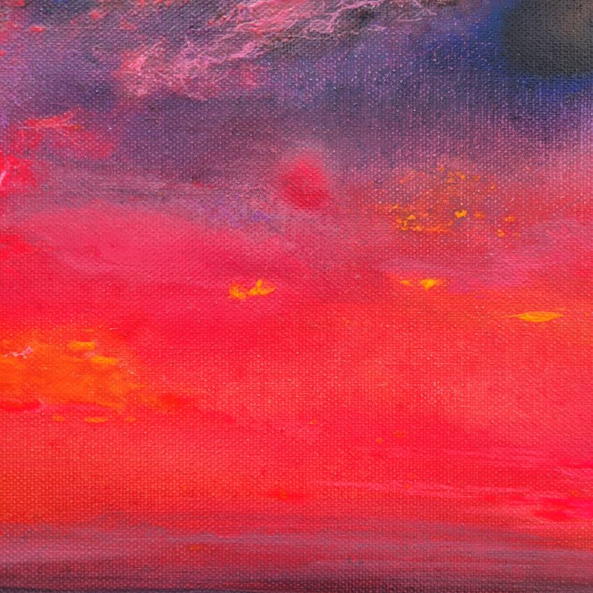Sonnenuntergang am Meer in Pink & Lila - Image 5