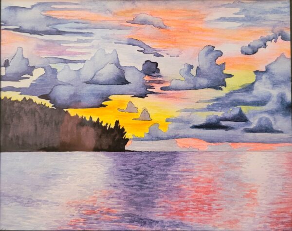 Crazy Sunset mit Wolken