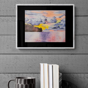 sunset mit crazy wolken