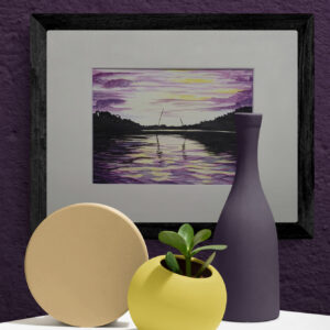 sonnenaufgang in lila