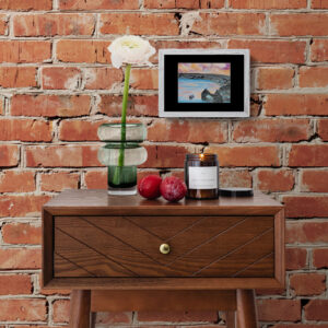 bucht in der dämmerung